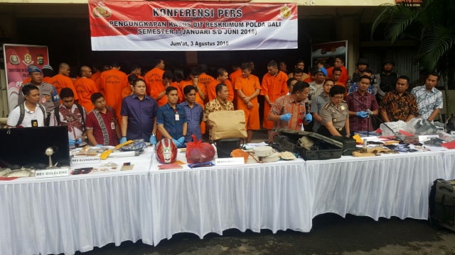 Dalam 3 Bulan Ada 93 Tersangka Kejahatan Jalanan di Wilayah Polda Bali (Foto: Cisilia Agustina/kumparan)
