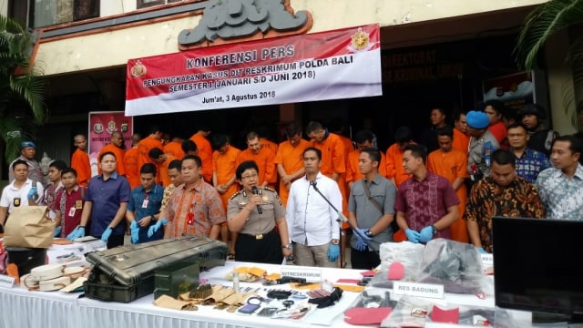 Dalam 3 Bulan Ada 93 Tersangka Kejahatan Jalanan di Wilayah Polda Bali (Foto: Cisilia Agustina/kumparan)