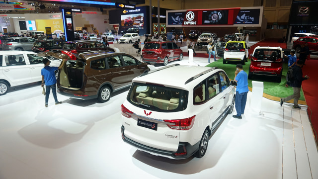 Mobil Wuling pada pameran GIIAS 2018 di ICE, BSD, Tangerang, Jumat (3/8). (Foto: Aditia Noviansyah/kumparan)