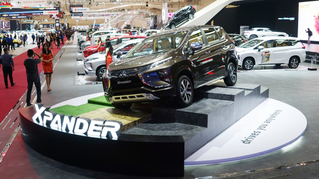 Mitsubishi Xpander di pameran GIIAS 2018, ICE, BSD, Tangerang, Jumat (3/8). Foto: Aditia Noviansyah/kumparan