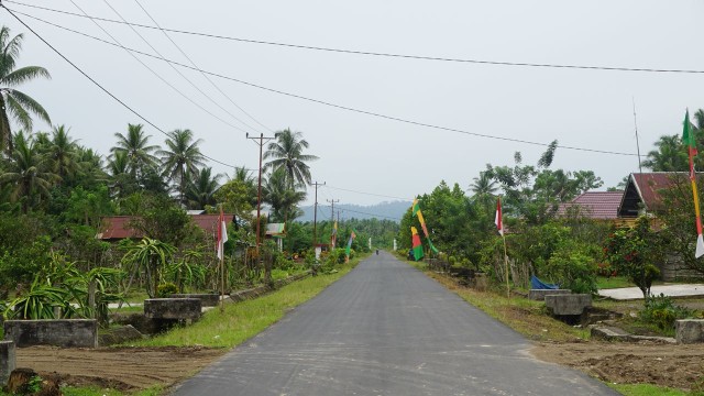 Desa Makarti, Desa Transmigrasi di Halmahera Utara, Jumat (3/8). (Foto: Kelik Wahyu/kumparan)