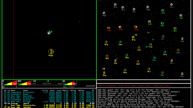 Netrek, salah satu pijakkan awal game online di dunia. (Foto: Dok. Wikimedia Commons)