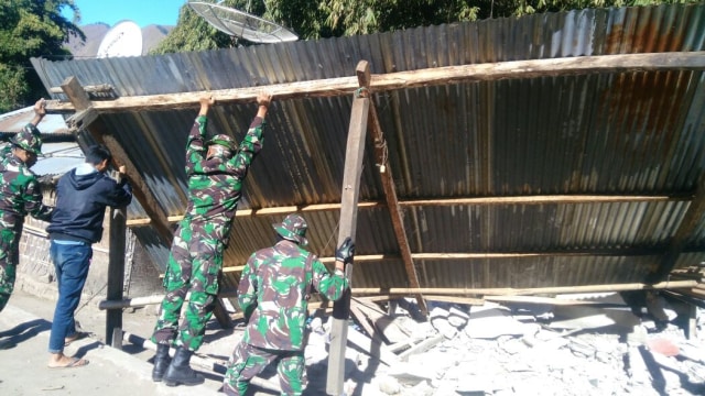 Penanganan Gempa di NTB (Foto: Dok. BNPB)