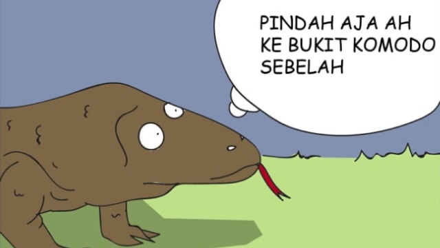 Ilustrasi Komik 'Kata Komodo: Hooman Jahat! (Foto: Dok: Lapak Komik)