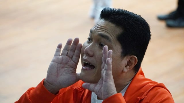 Ketum Inasgoc Erick Thohir di Istora Senayan (Foto: Iqbal Firdaus/kumparan)