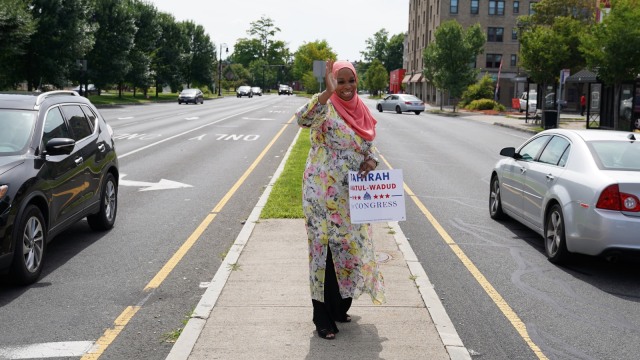 Tahirah Amatul-Wadud, Calon Senat Amerika Serikat. (Foto: AFP/Timothy A. Clary)