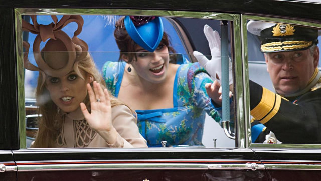 Putri Eugenie dan Putri Beatrice di Pernikahan Pangeran William & Kate Middleton (Foto: Instagram @beatrice.and.eugenie.of.york)