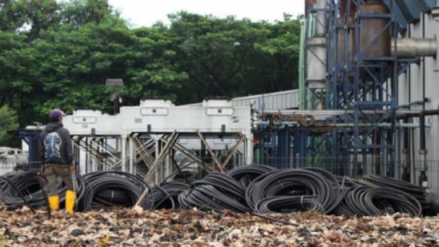 Instalasi Pembangkit Listrik Tenaga Sampah (PLTSa), Rabu (21/3). Foto: ANTARA FOTO/Risky Andrianto