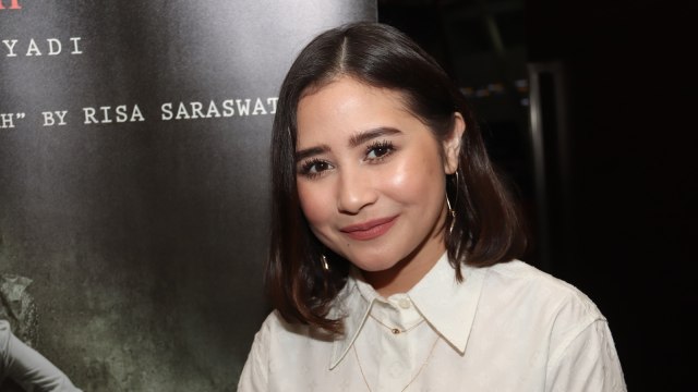 Prilly Latuconsina di BEI, Jakarta, Selasa (7/8).  (Foto: Munady Widjaja)