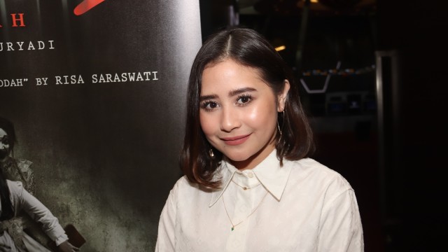 Prilly Latuconsina di BEI, Jakarta, Selasa (7/8).  (Foto: Munady Widjaja)