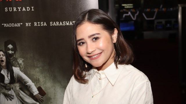 Prilly Latuconsina di BEI, Jakarta, Selasa (7/8).  (Foto: Munady Widjaja)