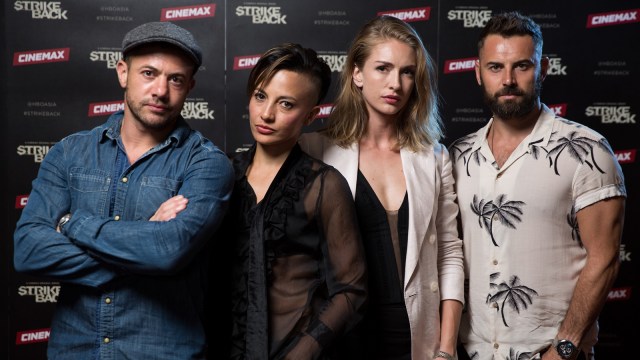 Para pemain 'Strike Back' Season 6: Warren Brown, Alin Sumarwata, Yasemin Allen, dan Daniel MacPherson, Rabu (1/8). (Foto: Dok. HBO Asia)