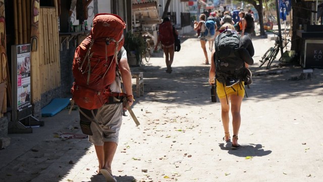 Kondisi Gili Trawangan setelah gempa, Selasa (7/8). (Foto: Jamal Ramadhan/kumparan)