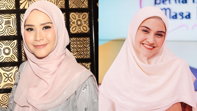 Zaskia Adya Mecca dan Zee Zee Shahab. (Foto: Munady Widjaja dan Instagram @zeezeeshahab)
