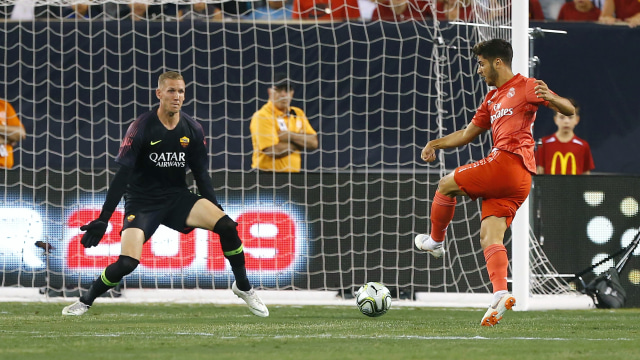 Laga Real Madrid vs AS Roma. (Foto: Noah K. Murray-USA TODAY Sports)
