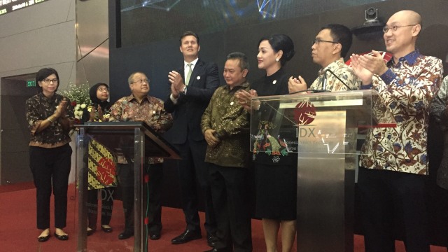 Kustodian Sentral Efek Indonesia (KSEI) meluncurkan The Central Depository and Book Entry Settlement System (C-BEST) generasi terbaru. (Foto: Selfy Sandra Momongan/kumparan)
