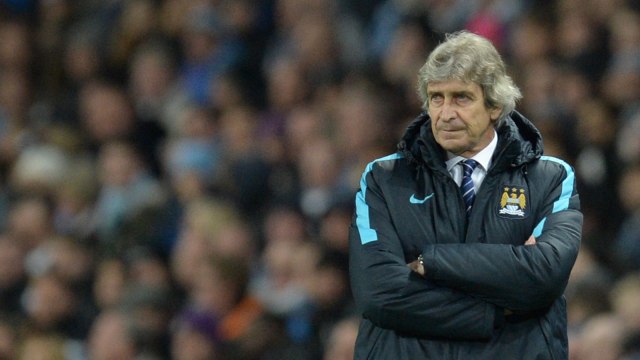 Manuel Pellegrini saat masih menukangi Manchester City. (Foto: Oli Scarff/AFP)