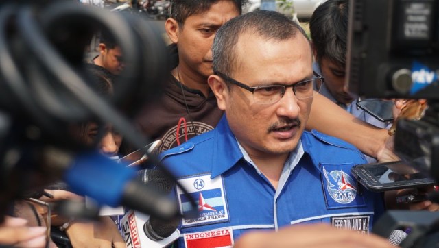 Ferdinand Hutahaen, politisi Partai Demokrat yang ditemui awak media pada Kamis (9/8). Foto: Nugroho Sejati/kumparan