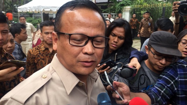 Menteri Kelautan dan Perikanan atau KKP, Edhy Prabowo, yang dikabarkan positif terjangkit virus corona. Foto: Reki Febrian/kumparan