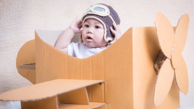 Mainan dari kardus untuk anak.  (Foto: Shutterstock)