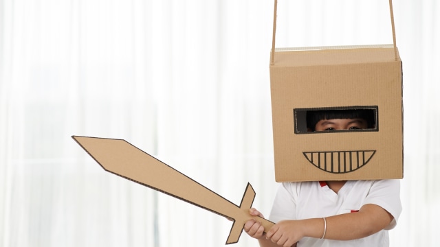 Mainan dari kardus untuk anak.  (Foto: Shutterstock)