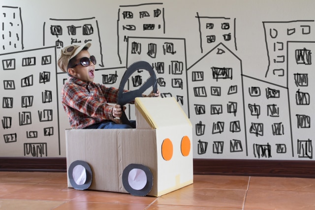 Mainan dari kardus untuk anak.  (Foto: Shutterstock)