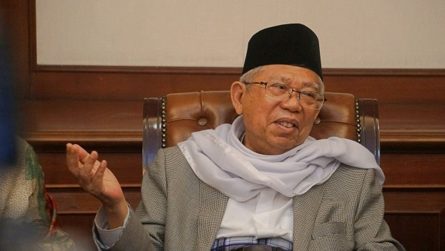 Konfrensi pers Ma'ruf Amin di PBNU, Kamis (9/8/2018). (Foto: Nugroho Sejati/kumparan)