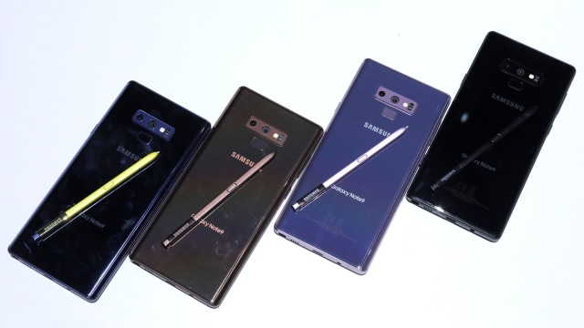 Samsung Galaxy Note 9 dan S Pen terbaru. (Foto: REUTERS/Lucas Jackson)
