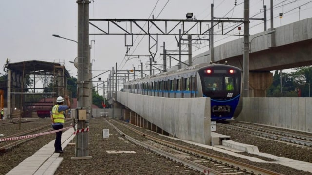 Uji coba persinyalan kereta MRT Jakarta. (Foto: Dok MRT Jakarta)