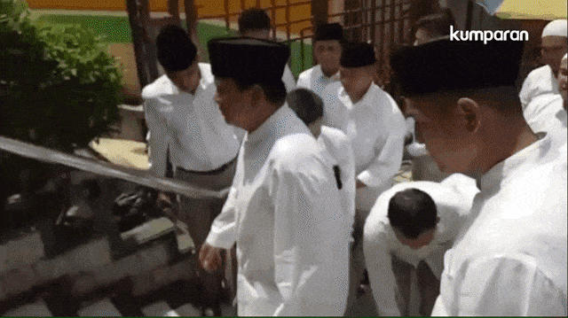 Prabowo di Masjid Sunda Kelapa. (Foto: Maulana Ramadhan/kumparan)