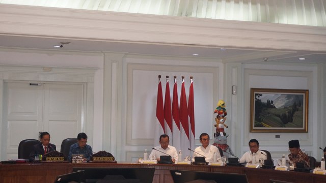 Ratas Soal Bencana Alam NTB di Kantor Presiden (Foto: Yudhistira Amran Saleh/kumparan)