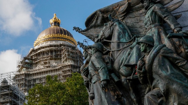 
The Palace of Justice, gedung pengadilan Brussels, lokasi berada di Brussels Foto: REUTERS/Yves Herman