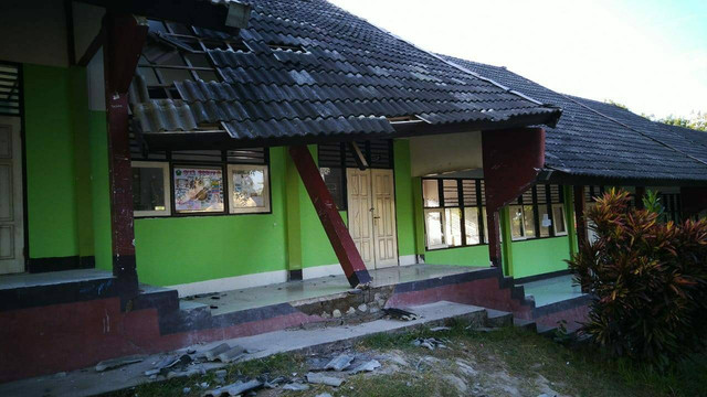 Sekolah di Lombok rusak akibat gempa. (Foto: Dok. Istimewa)