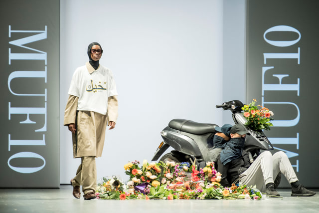 Aksi Protes larangan menggunakan cadar di Copenhagen Fashion Week (Foto: dok.Reuters)