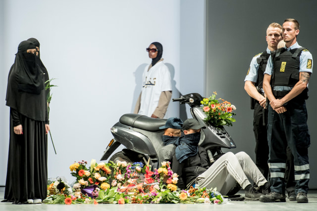 Aksi Protes larangan menggunakan cadar di Copenhagen Fashion Week (Foto: dok.Reuters)
