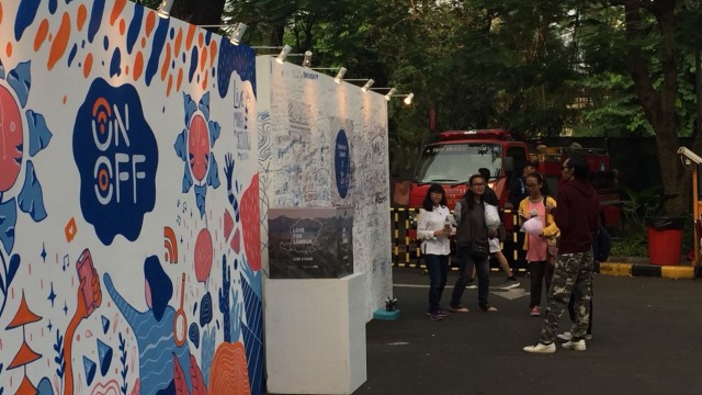 Suasana di On Off Festival 2018 (Foto: Iqbal Dwiharianto/kumparan)