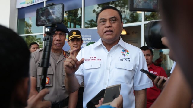 Komjen Pol Syafruddin tinjau kesiapan Asian Games di Palembang. (Foto: Dok. tim CdM)