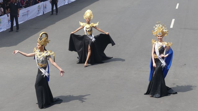 3 Puteri Indonesia di JFC 2018 (Foto: Gitario Vista Inasis/kumparan)
