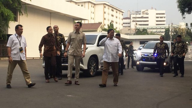 Prabowo Tes Kesehatan di RSPAD Gatot Subroto (Foto: Paulina Heras/kumparan)