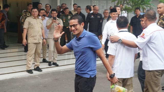Sandiaga Uno Tiba di RSPAD untuk Medical Check Up (Foto: Irfan Adi)
