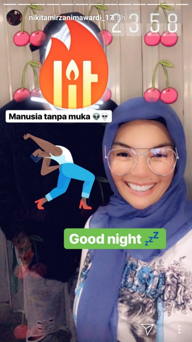 Nikita Mirzani diduga dekat dengan seorang Pebasket (Foto: IG Story @nikitamirzanimawardi_17)