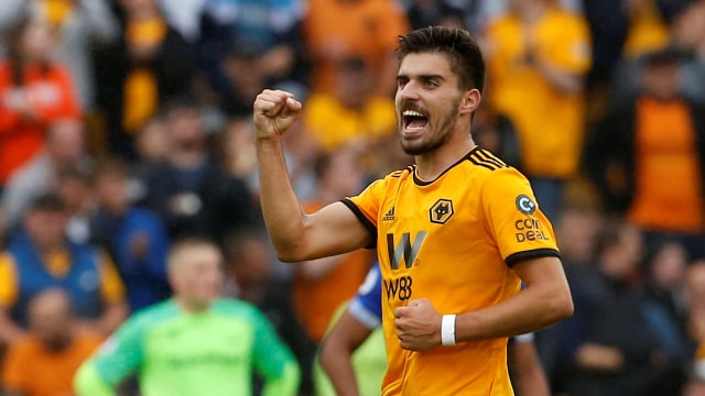 Ruben Neves, sang spesialis tendangan bebas milik Wolverhampton Wanderers. (Foto: Action Images via Reuters/Craig Brough)