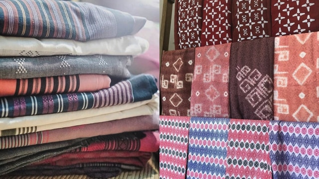 Kain Tenun Ikat Sumba dan Kain Koffo (Foto: IG: @ikat_ind dan @cofoindonesia)