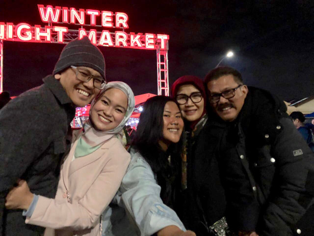 Pasar Malam Musim Dingin di Melbourne. (Foto: Dok: Ilham Bintang)
