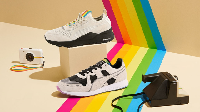 Kolaborasi Puma x Polaroid meluncurkan RS-100 dan RS-0 (Foto: Puma)