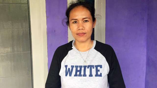 Fenti, tetangga pengikut Kerajaan Ubur-ubur, Serang, Banten, Selasa (14/8/2018). (Foto: Irish Tamzil/kumparan)
