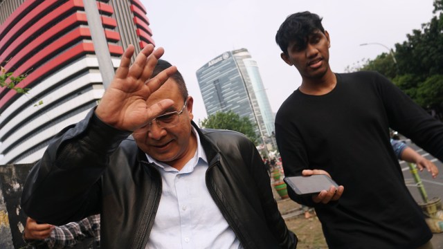 Wali Kota Tasikmalaya, Budi Budiman di KPK, Selasa (14/8). Foto: Fanny Kusumawardhani/kumparan