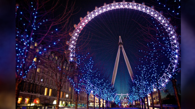 London Eye, Inggris di tepi sungai Thames. (Foto: Flickr / Anthony Maw)