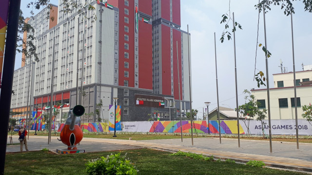 Sebelum Asian Games resmi dibuka pada 18 Agustus, Wisma Atlet Kemayoran sudah diisi beberapa kontingen pada Rabu (15/8/2018). (Foto: Karina Nur Shabrina/kumparan)