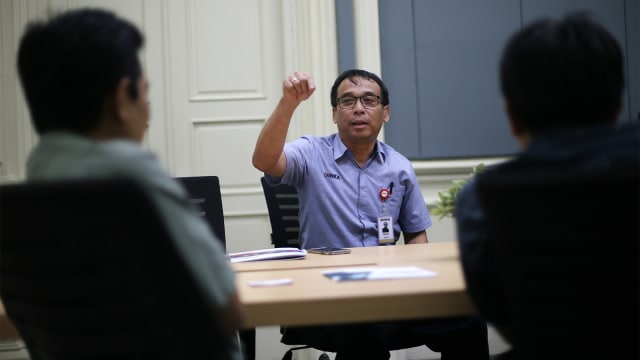 Direktur Utama PT INKA (Persero), Budi Noviantoro saat berkunjung ke kumparan, Jakarta, Rabu (15/8/2018). (Foto: Aditia Noviansyah/kumparan)